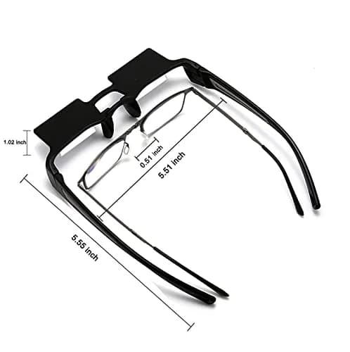 Sigvetan Lazy Glasses Laying Down Light Prism Glasses 90° Angle Neck Relaxer for Lying Down Reading & Watching TV/Phone | Light-Weight & Comfortable thumbnail 3
