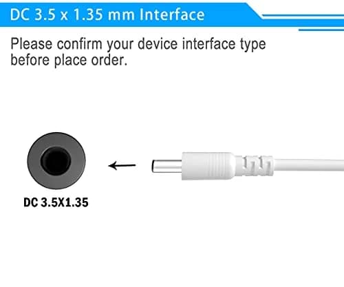 SIOCEN USB to 3.5mm Barrel Jack Charging Cable 100cm (3ft) White | Powers Foreo Luna & More thumbnail 2
