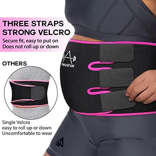 VIMUSFUN Waist Trimmer Belt for Women & Men | Sweat & Support Waist Trainer 8.5"x39" thumbnail 4