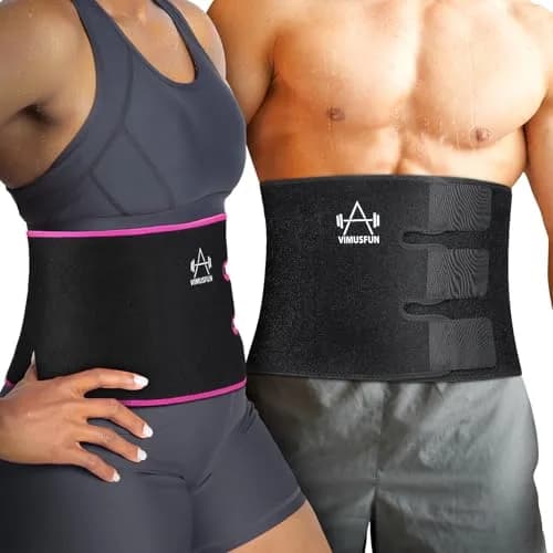 VIMUSFUN Waist Trimmer Belt for Women & Men | Sweat & Support Waist Trainer 8.5"x39" thumbnail 7