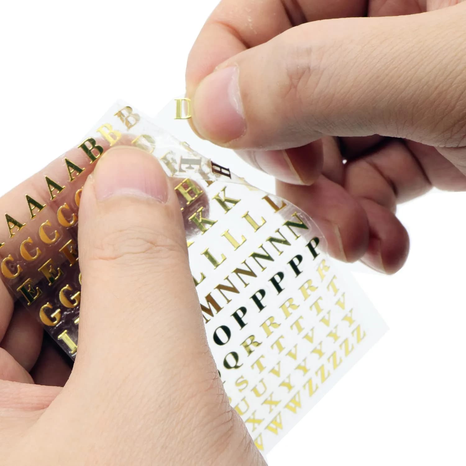 SIXQJZML Mini Alphabet Number Stickers 4.5mm (0.18 inch) | Glitter Alloy Self-Adhesive Letters for Crafts - view 6