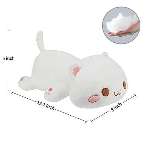 AFAN Cat Plush Pillow 13.7 Inch | Cute, Soft & Cuddly for Kids & Adults thumbnail 3