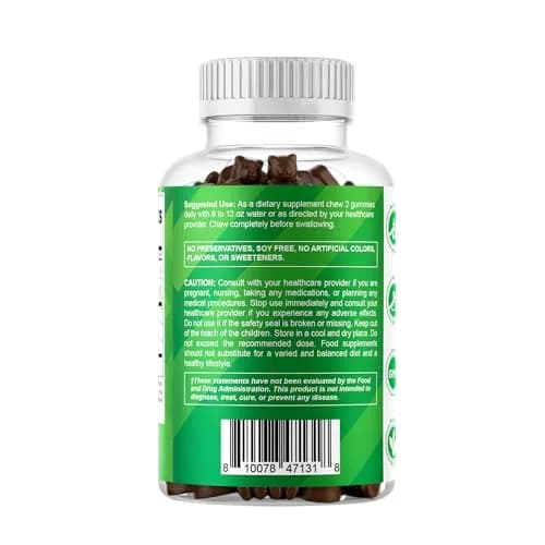 Vitamatic Sea Moss Gummies with Bladderwrack & Burdock, 60 Gummies | Vegan & Great-Tasting Herbal Supplement for Energy & Immunity thumbnail 8