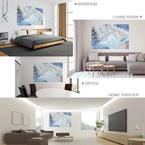 Ruonin.X Decorative Acoustic Wall Art Panels | Sound Absorbing & Stylish 72"x48" thumbnail 4