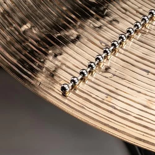 Meinl Percussion Heavy Cymbal Bacon Sizzler — 10.5" Stainless Steel Chain, No-Drill Rivet Sound thumbnail 7