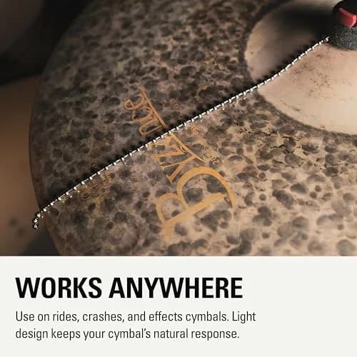 Meinl Percussion Heavy Cymbal Bacon Sizzler — 10.5" Stainless Steel Chain, No-Drill Rivet Sound thumbnail 2