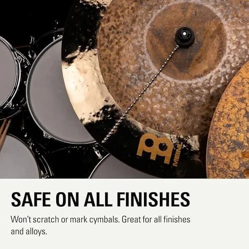Meinl Percussion Heavy Cymbal Bacon Sizzler — 10.5" Stainless Steel Chain, No-Drill Rivet Sound thumbnail 3
