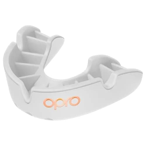 OPRO Bronze Level Moldable Mouth Guard - Essential Fit, White, Adult Size | Impact Protection for Sports thumbnail 1