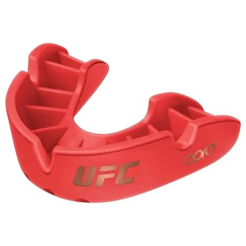 OPRO Bronze Level UFC Red Adult Moldable Mouth Guard for Impact Sports thumbnail 1