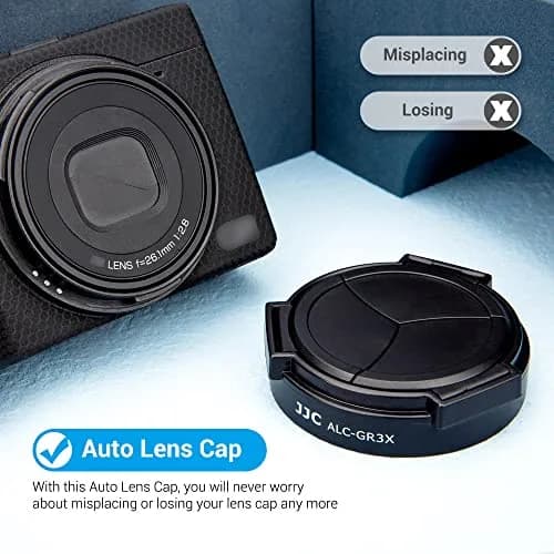 JJC Auto Lens Cap Cover for Ricoh GR IIIx & GR IIIx HDF | 5.6 cm (2.2 in) Diameter thumbnail 5