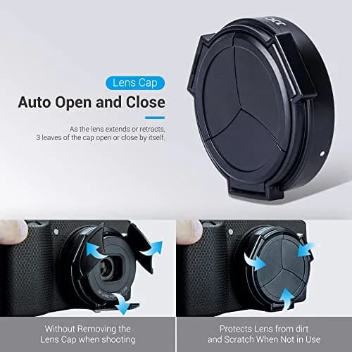 JJC Auto Lens Cap Cover for Ricoh GR IIIx & GR IIIx HDF | 5.6 cm (2.2 in) Diameter thumbnail 3