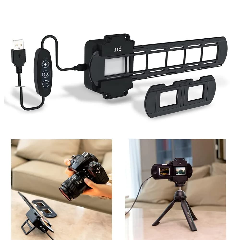JJC 35mm Slide and Film Digitizing LED Backlight with 10-Level Brightness | CRI 95+ for Accurate Film Scanning — LED Backlight Only