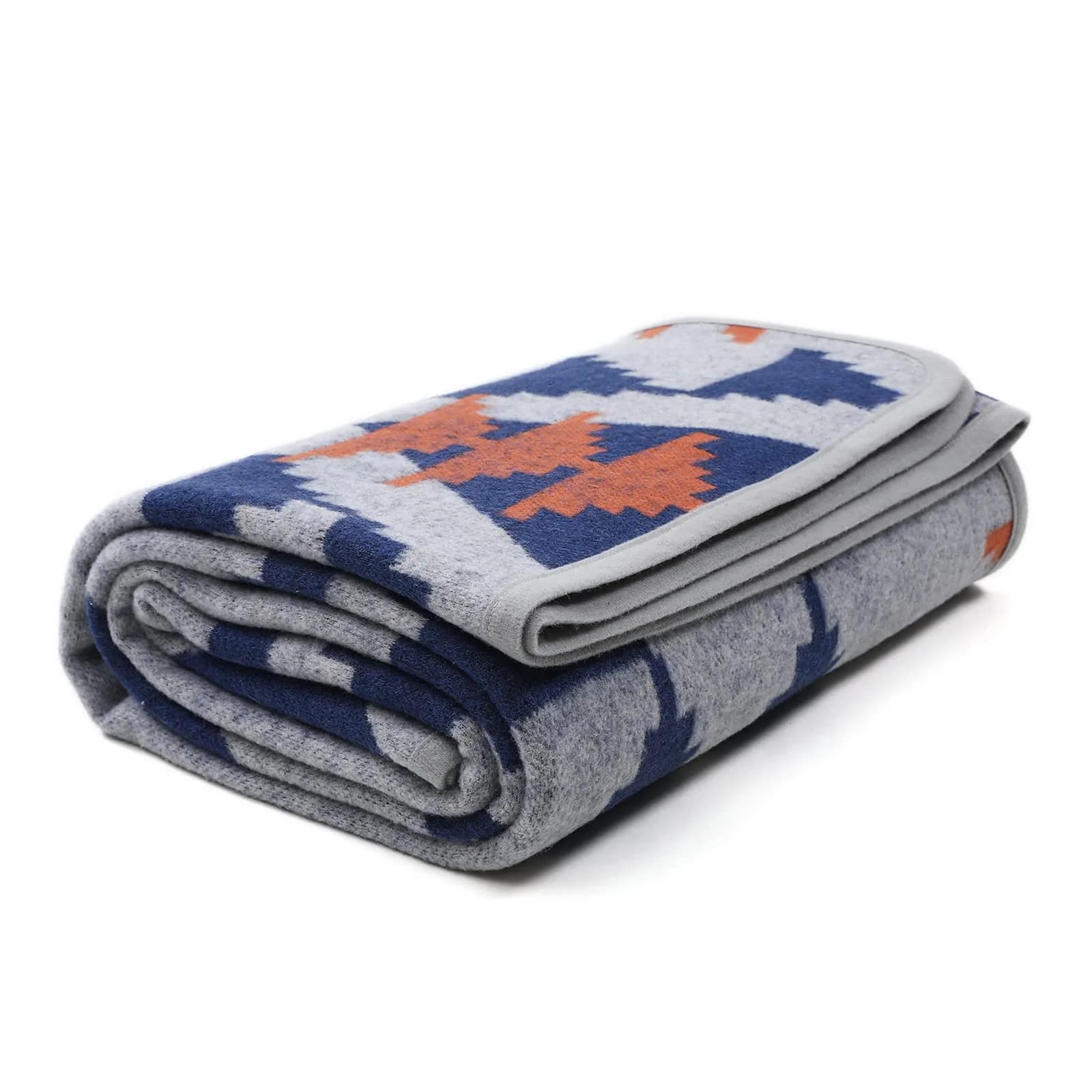 ACUSHLA Merino Wool Camp Blanket 79x63 in Grey | Thick, Washable, All Weather Outdoor Blanket