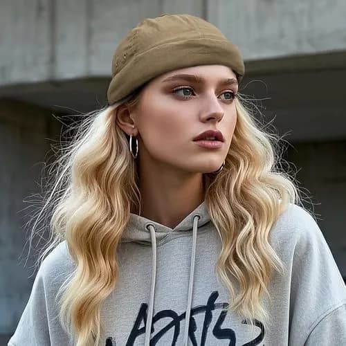 Croogo Rolled Brimless Docker Hat for Men | 56-60cm (22.04-23.62 inches) thumbnail 2