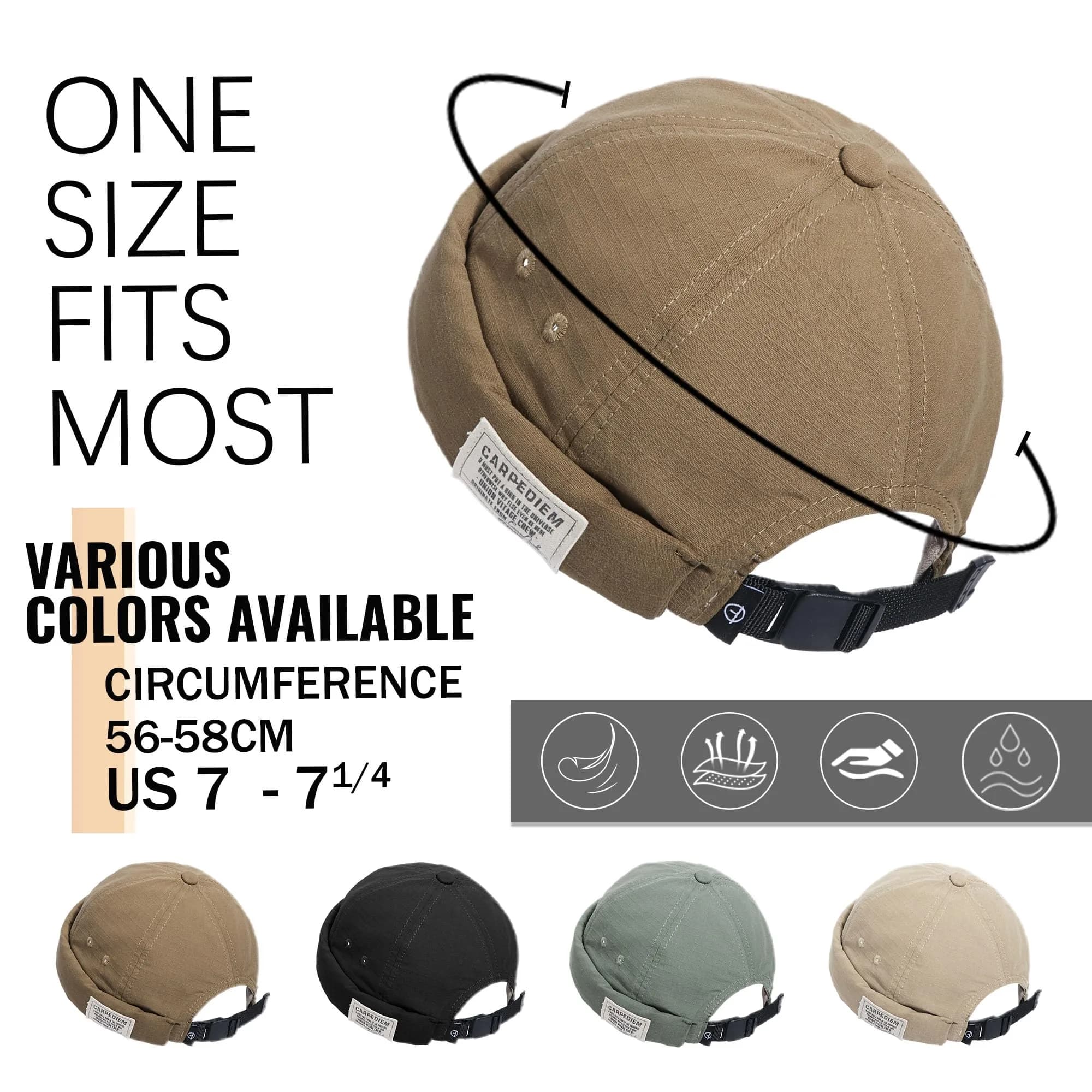 Croogo Rolled Brimless Docker Hat for Men | 56-60cm (22.04-23.62 inches) - view 3