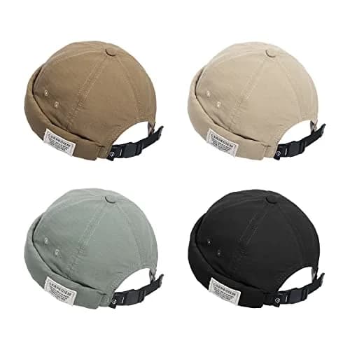 Croogo Retro Worker Cap Vintage Brimless Beanie Hat 56-60cm (22.04-23.62 inches) | Casual Cotton Hat for All Seasons thumbnail 6