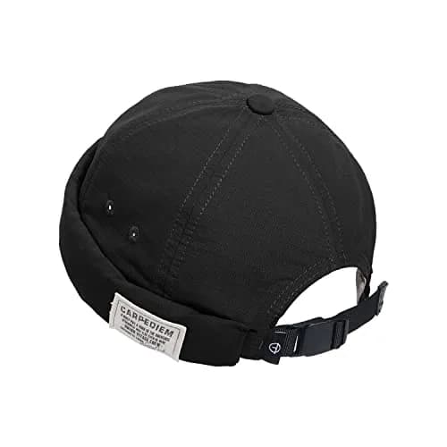 Croogo Sailor Watch Cap Rolled Cuff Beanie Hat - Black (56-60cm) thumbnail 1