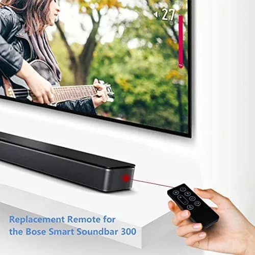Geesio Remote Control for Bose Soundbar 300 | Infrared & App Pairing, Black thumbnail 2