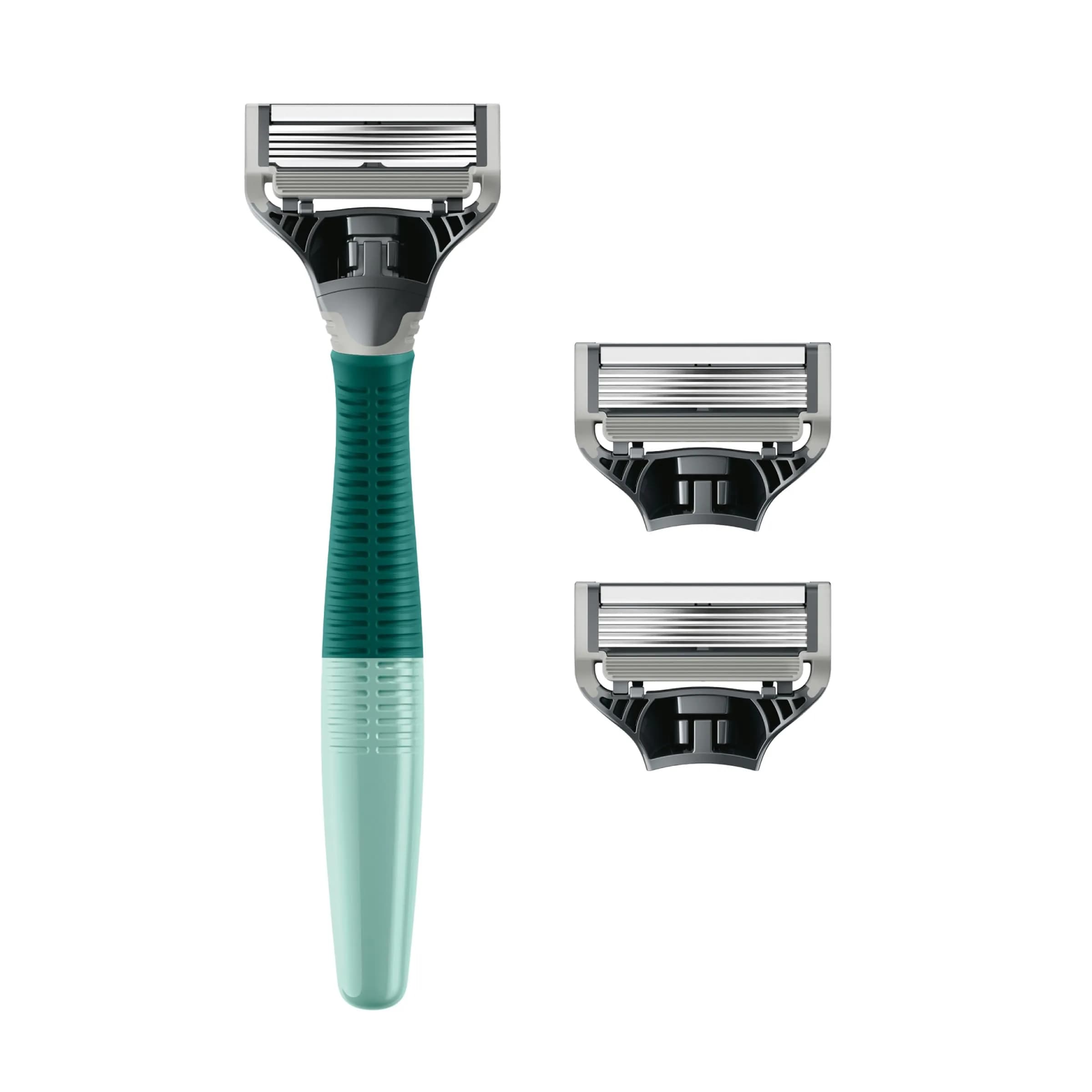 Harry's Sage Shaving Kit for Men - Winston Handle & 3 German-Engineered Blade Refills - view 2