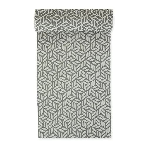 DII Fridge & Shelf Liner Collection Non-Adhesive, Cut to fit, Machine Washable, 12x20, Gray Abstract Leaf, 2 Piece thumbnail 2