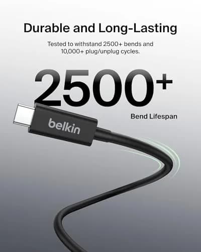 Belkin Thunderbolt 4 Cable, 1M | 40Gbps Data & 100W Power Delivery thumbnail 6