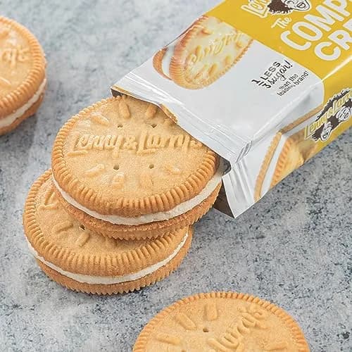 Lenny & Larry's Complete Cremes Vanilla Sandwich Cookies 2.86oz (81g) | Plant-Based Protein & Less Sugar thumbnail 4