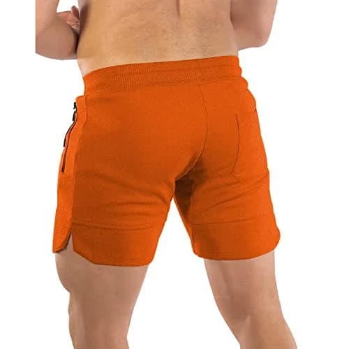 PIDOGYM Men's 5" Gym Shorts with Zipper Pockets for Running & Workout | Lightweight, Breathable Polyester Blend thumbnail 3