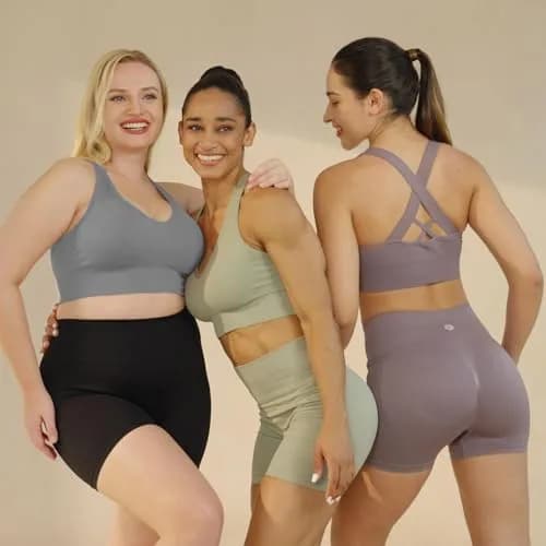 Evercute Sports Bra for Women Padded Medium Support Criss Cross Strappy Bras Seamless High Impact Yoga Exercise Athletic Bras | Supportive & Stylish thumbnail 2