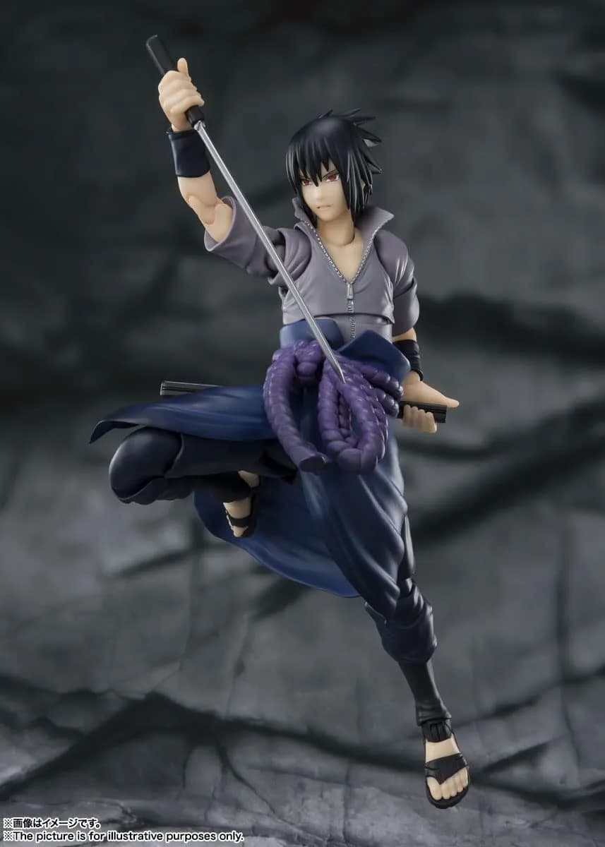 TAMASHII NATIONS Sasuke Uchiha Action Figure 15cm (5.9") | Naruto Shippuden Licensed Collectible - view 6