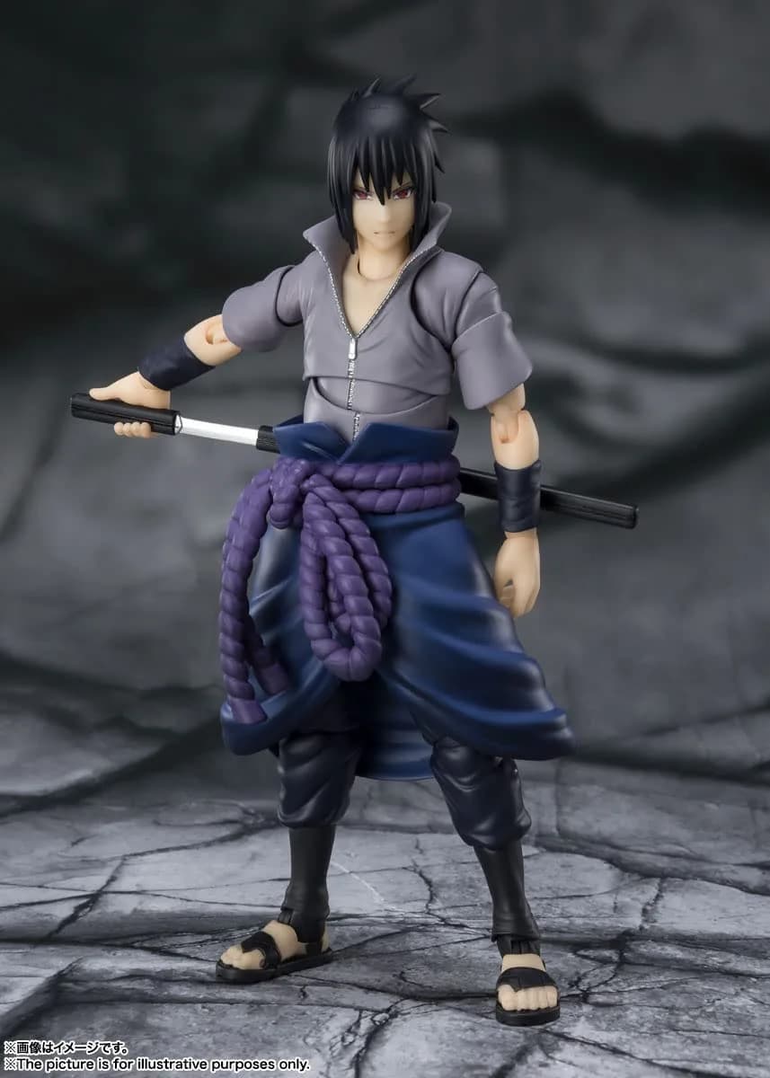 TAMASHII NATIONS Sasuke Uchiha Action Figure 15cm (5.9") | Naruto Shippuden Licensed Collectible - view 2