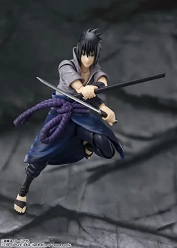 TAMASHII NATIONS Sasuke Uchiha Action Figure 15cm (5.9") | Naruto Shippuden Licensed Collectible thumbnail 3