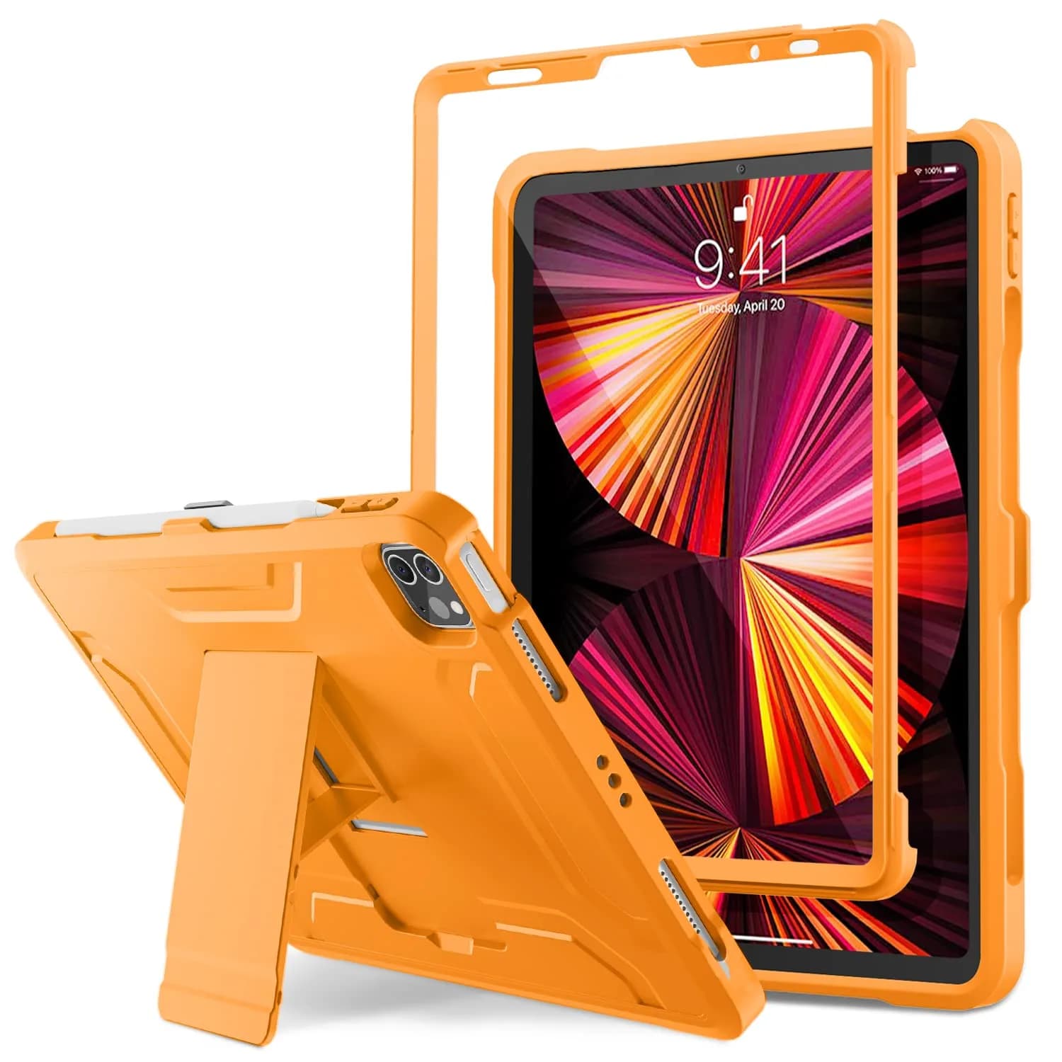 DTTO Portable Electronic Device Cover for iPad Pro 11" 2020-2022 | Shock-Resistant Orange