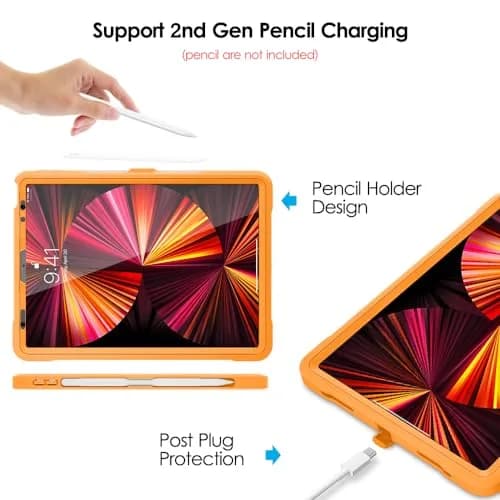 DTTO Portable Electronic Device Cover for iPad Pro 11" 2020-2022 | Shock-Resistant Orange thumbnail 5