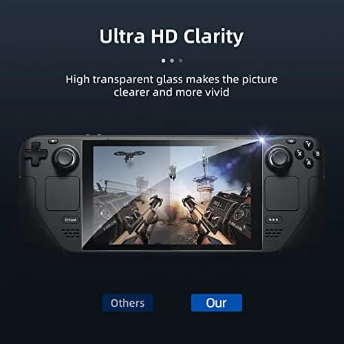 Benazcap Steam Deck Screen Protector 7 Inch | 9H Tempered Glass HD Clear Easy Install thumbnail 3