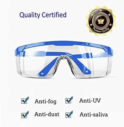mozeeda 5-Pack Safety Goggles for Men & Women | Over-Glasses Fit, Anti-Fog, Anti-Scratch, Impact-Resistant thumbnail 6