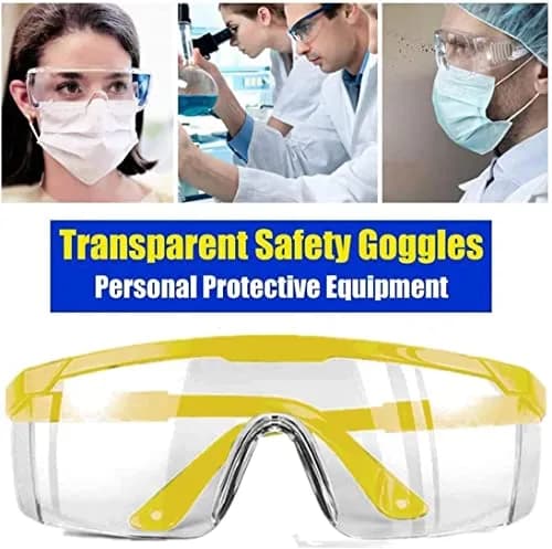 mozeeda 5-Pack Safety Goggles for Men & Women | Over-Glasses Fit, Anti-Fog, Anti-Scratch, Impact-Resistant thumbnail 7
