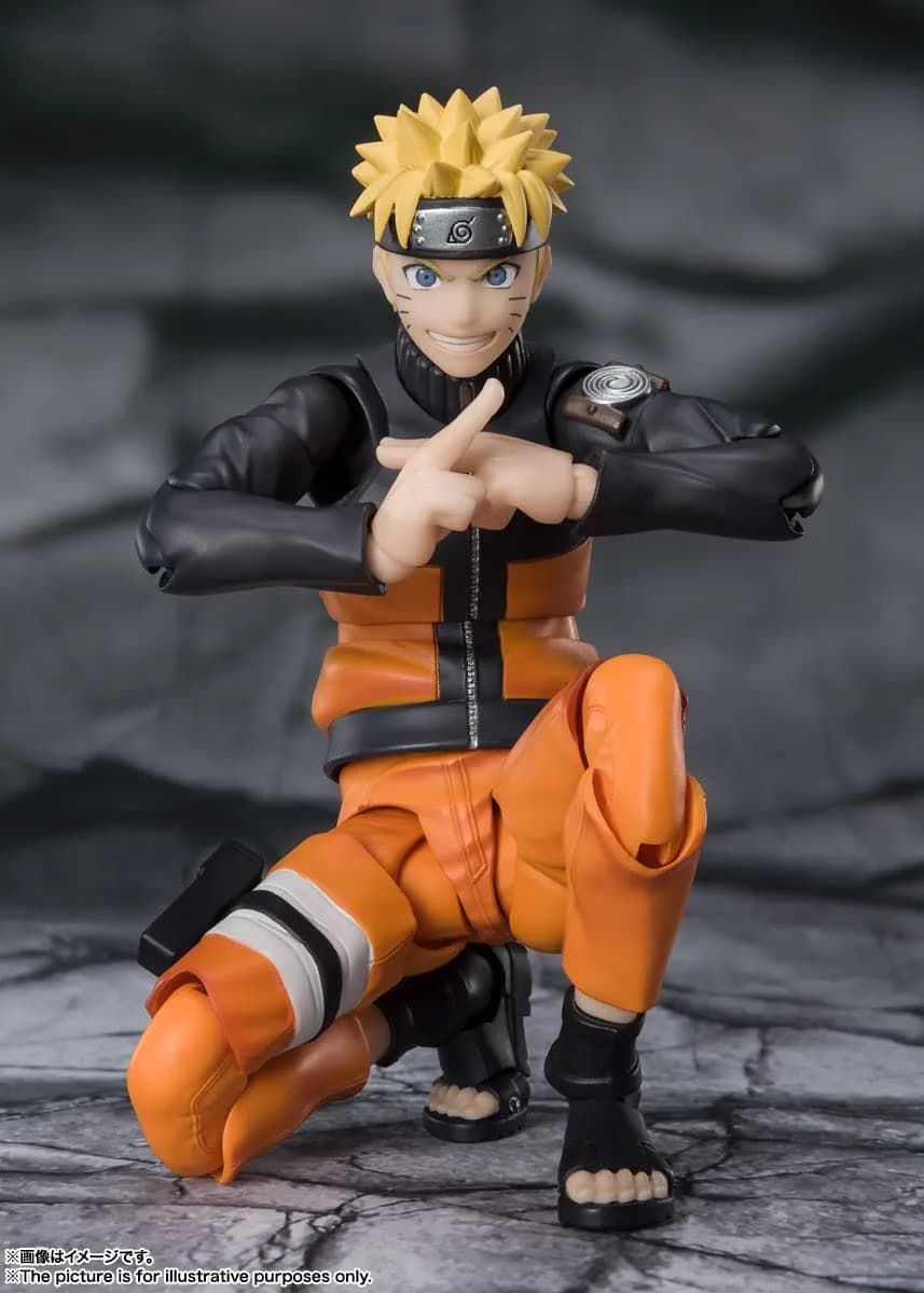 TAMASHII NATIONS Naruto Shippuden Naruto Uzumaki Action Figure 14 cm (5.5") | Authentic USA Import thumbnail 2