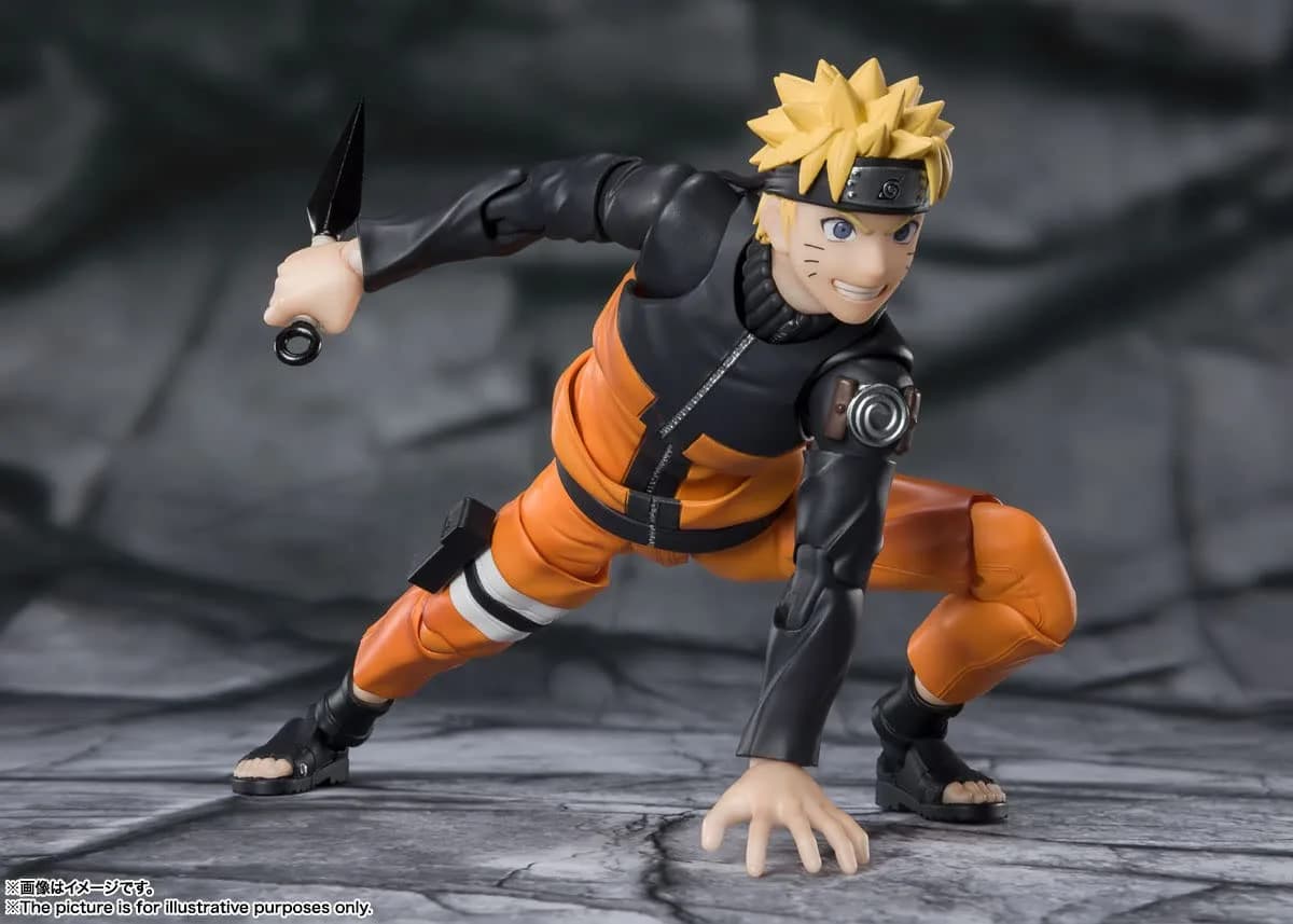 TAMASHII NATIONS Naruto Shippuden Naruto Uzumaki Action Figure 14 cm (5.5") | Authentic USA Import thumbnail 3