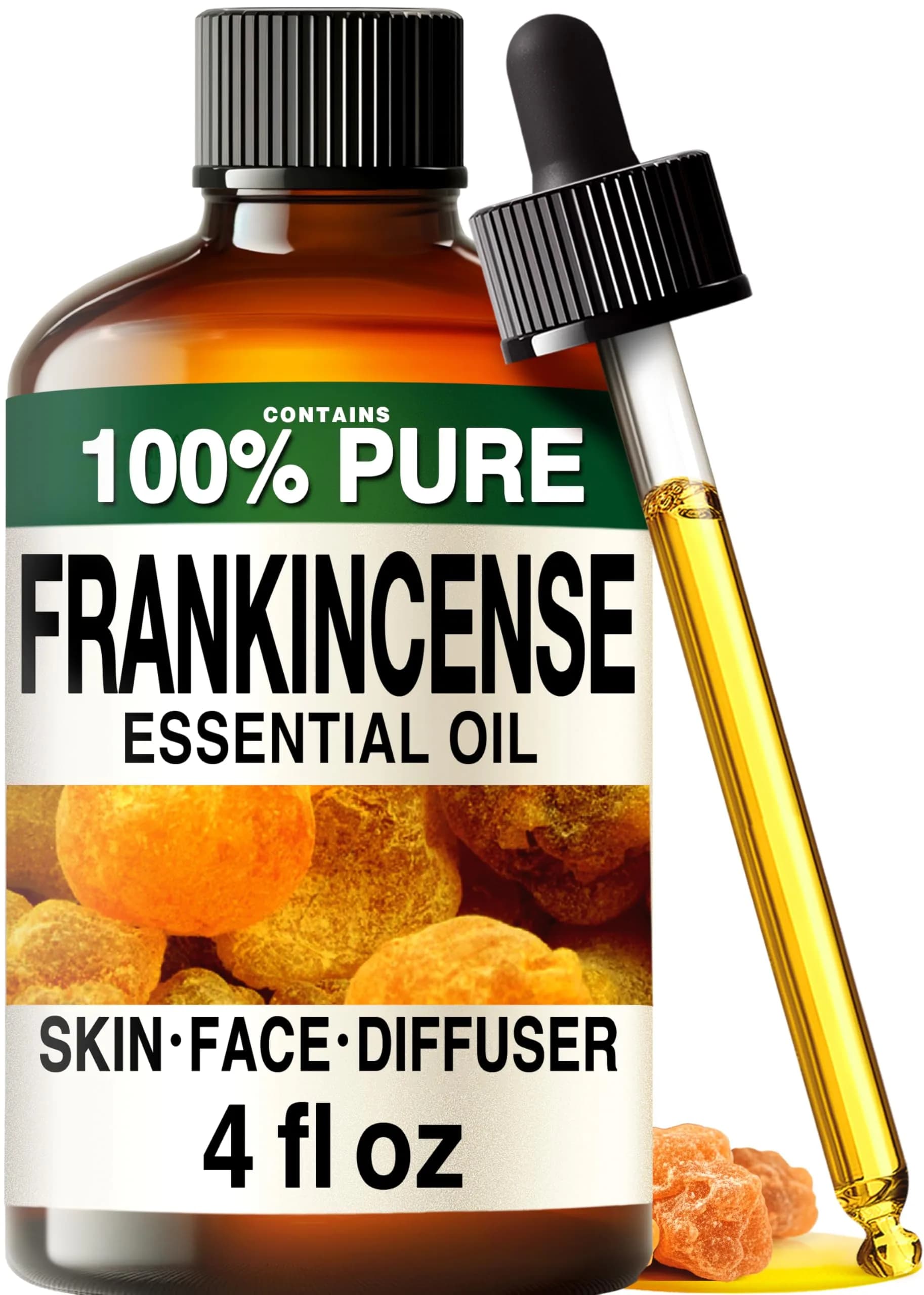 KUKKA essential oils Pure Frankincense Essential Oil 120ml (4 Fl Oz) | GC-MS Tested for Purity & Composition - main product image