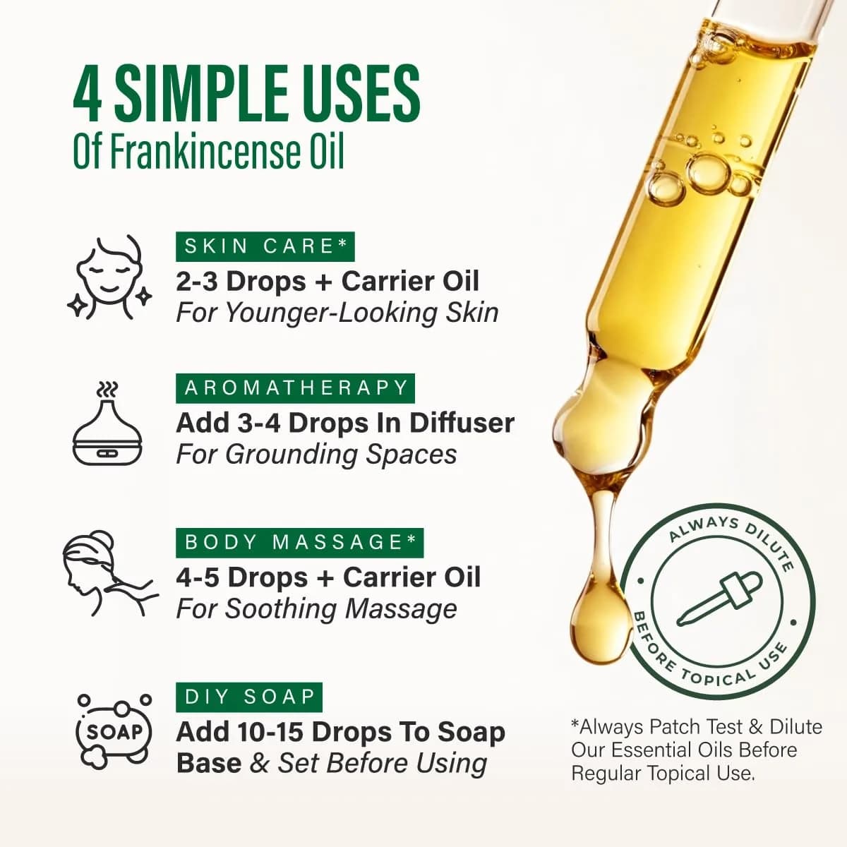 KUKKA essential oils Pure Frankincense Essential Oil 120ml (4 Fl Oz) | GC-MS Tested for Purity & Composition - view 6