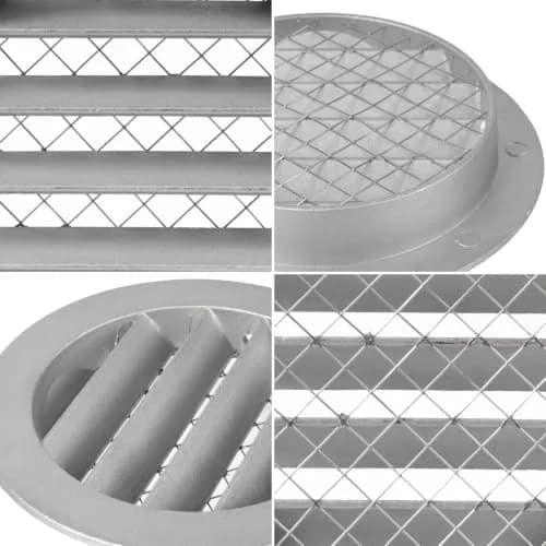 Repa Market 8 Inch (20.32 cm) Heavy-Duty Aluminum Alloy Gable Vent | Outdoor Air Return Grille with Mesh Screen thumbnail 6