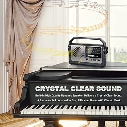 PRUNUS NOAA Weather AM FM Portable Radio | Emergency NOAA Weather Radio with Flashlight & Earphone Jack thumbnail 5