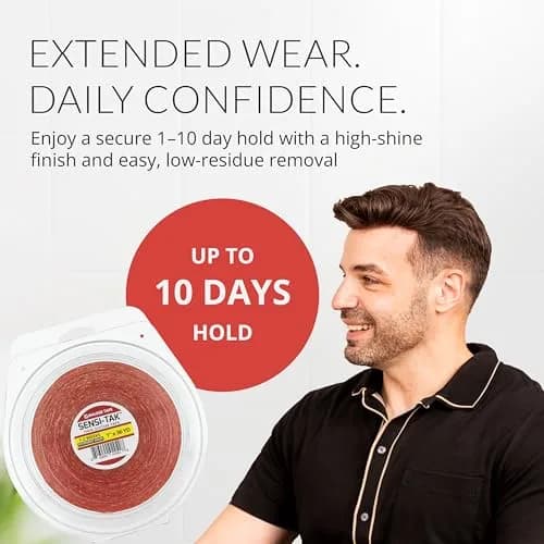 Walker Tape Sensi-Tak Hairpiece Roll 1" x 36 Yards | Extended Wear Wig Adhesive for Poly Systems thumbnail 6