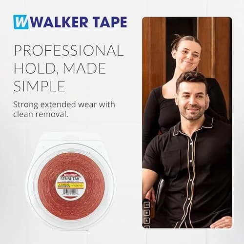 Walker Tape Sensi-Tak Hairpiece Roll 1" x 36 Yards | Extended Wear Wig Adhesive for Poly Systems thumbnail 8