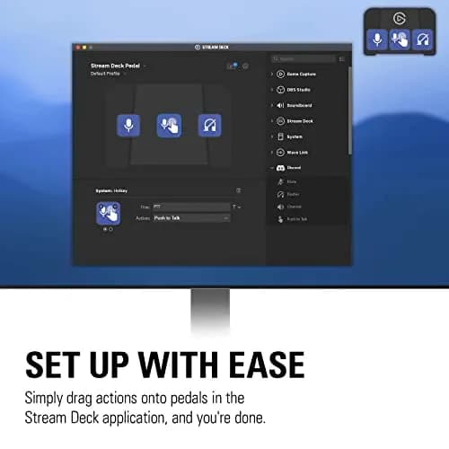 Elgato Stream Deck Pedal, 3 Hands-Free Macro Footswitches | Customizable, Hands-Free Control for Streaming & Apps thumbnail 7