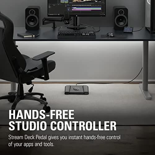 Elgato Stream Deck Pedal, 3 Hands-Free Macro Footswitches | Customizable, Hands-Free Control for Streaming & Apps thumbnail 2