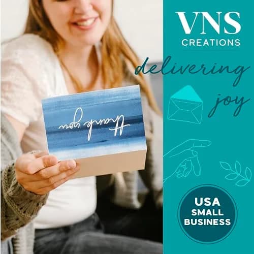 VNS Creations Ombré Thank You Cards With Envelopes 100 Pack 4 x 6 Inch | Blank Inside, Premium Cardstock thumbnail 2