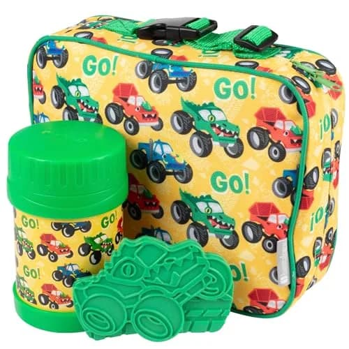Bentology Kids Insulated Lunch Box Set with Thermos Food Jar & Ice Pack | Food Safe, BPA-Free, 10 x 8 x 3 inches thumbnail 1