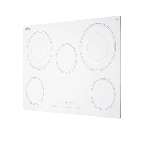 Summit 30" 5 Burner Electric Cooktop, White | ADA Compliant, 240V, Ceramic Glass thumbnail 8