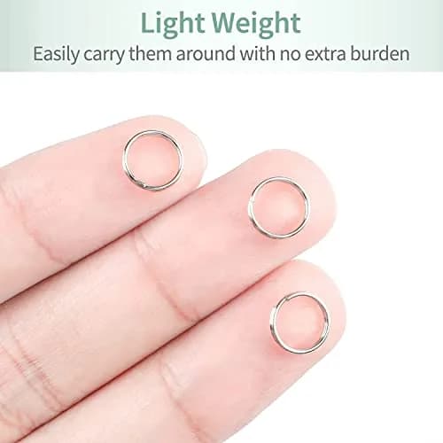 Uniclife 8 mm Metal Split Jump Rings 500 PCS | Durable Jewelry Connectors for DIY Crafts thumbnail 7